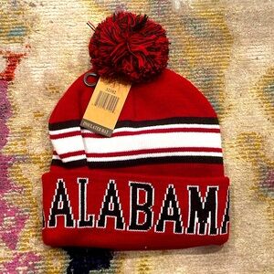 Burgandy Georgia Knit Beanie with Pom
